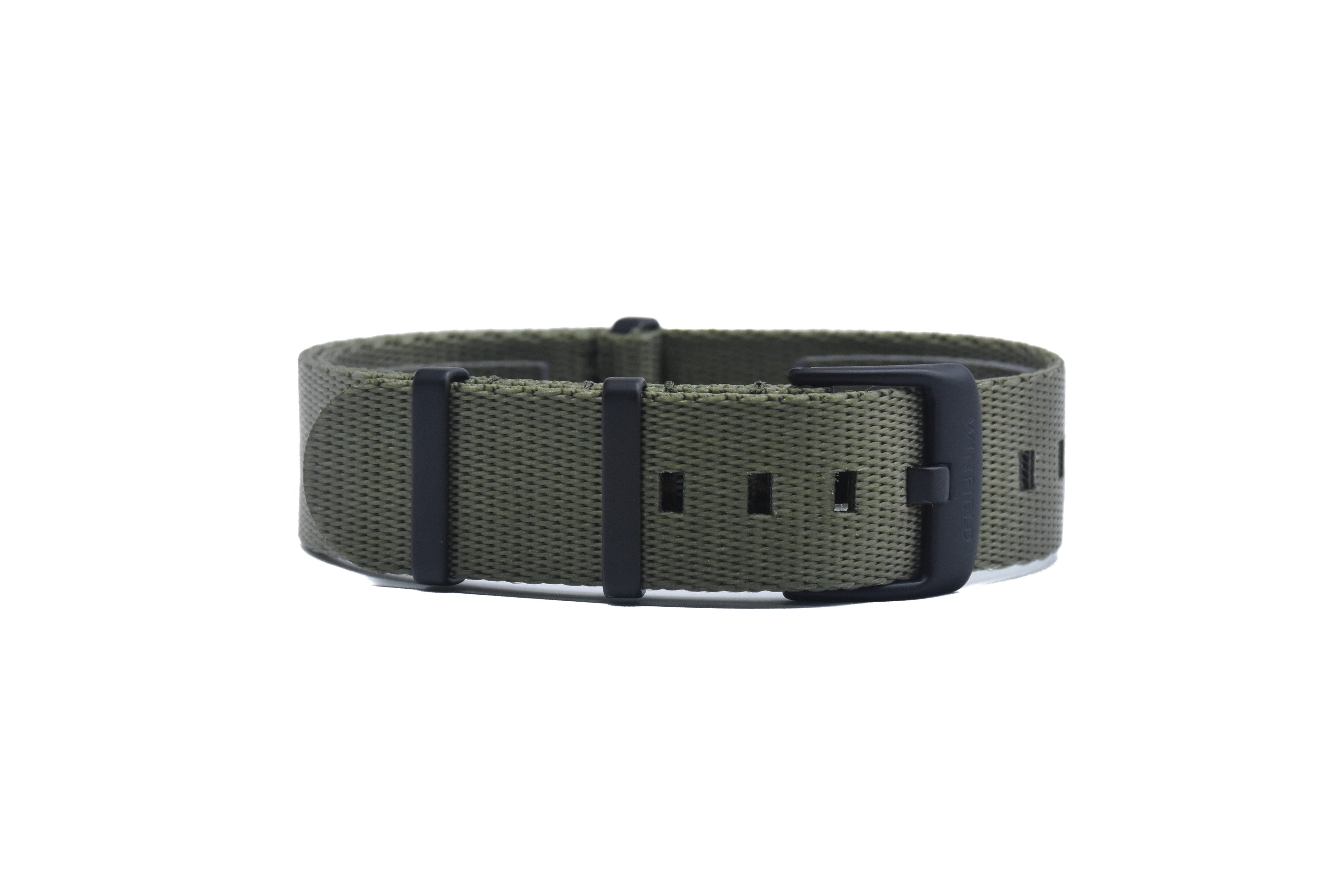 Nylon Passthrough STRAP OD GREEN PVD BLACK 20mm - Winfield
