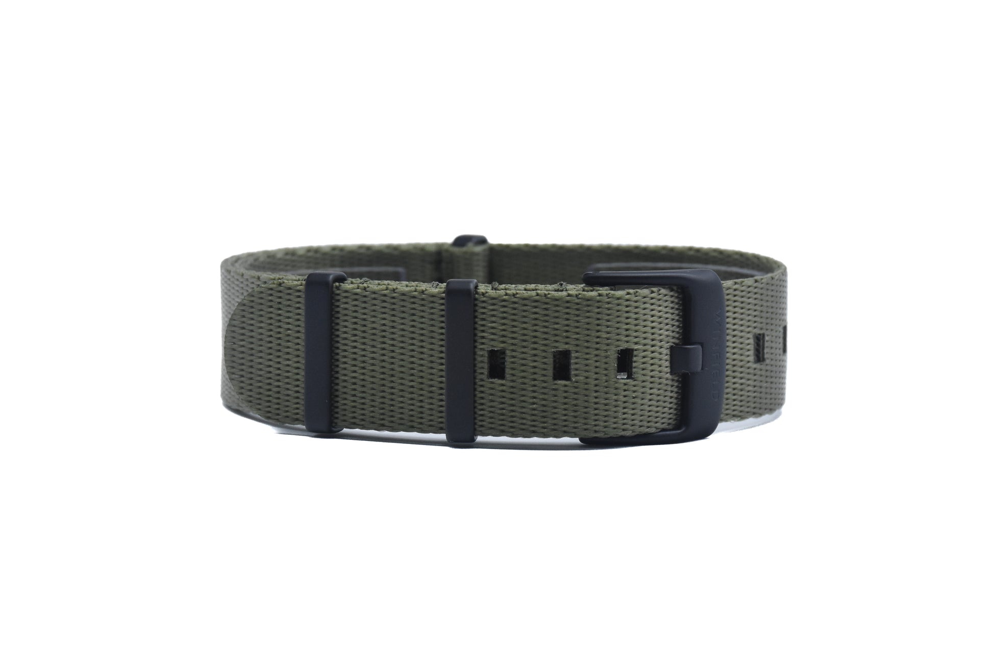 Nylon Passthrough STRAP OD GREEN PVD BLACK 20mm - Winfield